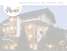 Tablet Screenshot of hotellevillage.com.ar